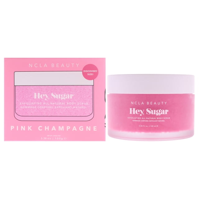 Exfoliante corporal totalmente natural Hey Sugar - Champán rosado de NCLA para mujeres - 3.38 oz