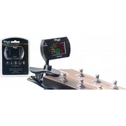 Black automatic chromatic clip-on tuner, 430 to 450 Hz calibration