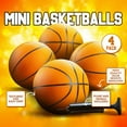 thumbnail image 4 of Mini Basketball - 7 Inch, Size 3 Pack of 4 - Mini Hoop Outdoor Basketball Set & Indoor, for Small Basketball Hoops & Pool Basketball - Kids Basketball Party Favors, 4 of 10
