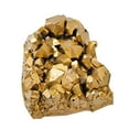 thumbnail image 2 of 2 Pcs Electroplated Golden Crystal Stone Natural Crystal Raw Gemstones Cluster, 2 of 9