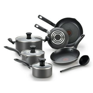 T-fal L16199 Ingenio Neo Phrase Gray, Removable Handle, 9-Piece Set,  Compatible with Gas Stoves, Non-Stick, Gray