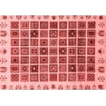 thumbnail image 1 of Ahgly Company Indoor Rectangle Abstract Red Modern Area Rugs, 7' x 10', 1 of 4