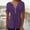 A02110-Purple, variant on CALAFEBILA Womens T Shirts Plus Size Button Up Blouses for Women Plus Size,Women's Fashion Solid Color Blouse Summer Short Sleeve V Neck Tops for Women 2024