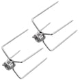 thumbnail image 4 of 2 Pcs Fourchettes de Remplacement pour Grill Rôtissoire Barbecue Pinces Alimentaires (Argent), 4 of 8