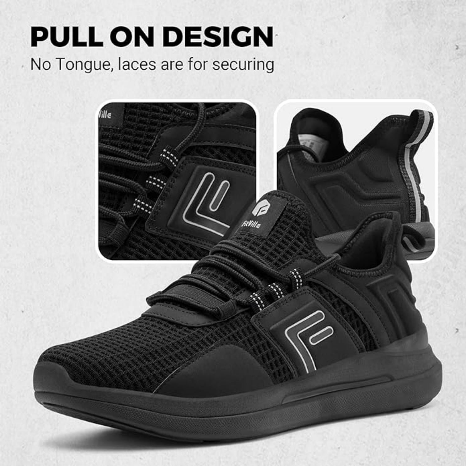 FitVille Mens Sneakers Running Shoes Breathable Walking 