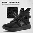 FitVille Wide Width Mens Running Shoes Lightweight Breathable Athletic Sneakers (Black, 10 Wide