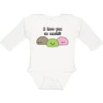 thumbnail image 3 of Inktastic I Love You So Mochi Boys or Girls Long Sleeve Baby Bodysuit, 3 of 5