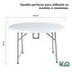 thumbnail image 5 of Mesa Redonda Plegable Kingshouse para Comedor 122 cm Blanca, 5 of 9