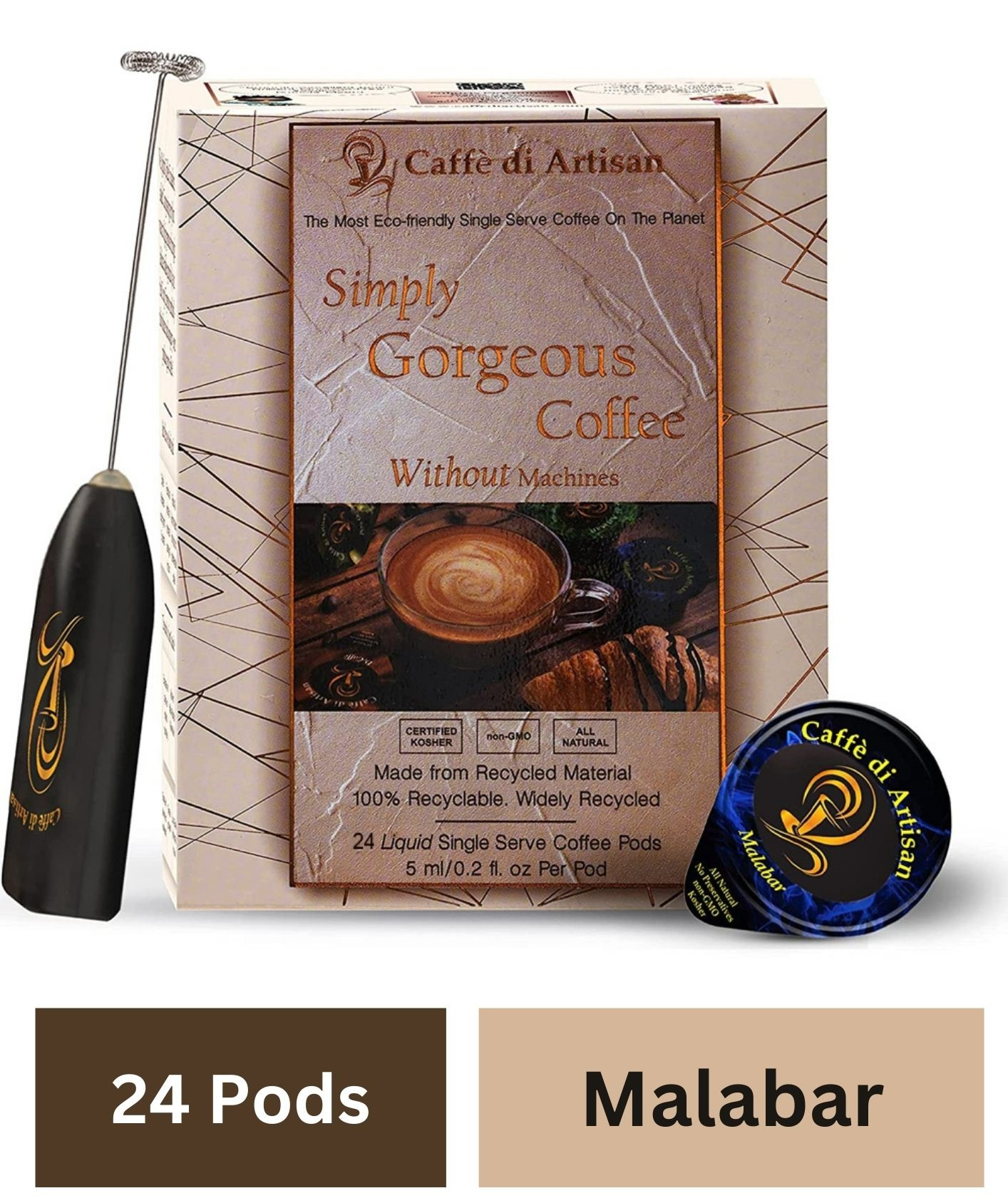 Buy Caffe di Artisan Coffee Concentrate Liquid Pods, Iced Cafe Coffee
