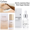 thumbnail image 1 of GOLLEE-sellador de pestañas Super Bonder, pegamento para extensiones de pestañas, 0,5 segundos, retención de secado rápido, adhesivo negro de 8 semanas （ A03 and Bonder01, 1 of 5