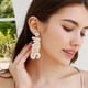 thumbnail image 3 of Pendientes colgantes hechos a mano con cuentas para novia y boda, aretes bohemios con letras para novia, joyería para mujeres y niñas, 3 of 5
