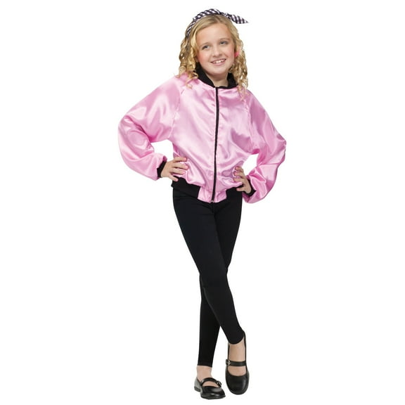 Fun World 50's Ladies Jacket for Children with Zipper Front, Girls 4-6X