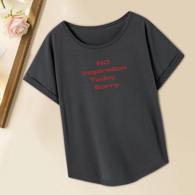 Camiseta de cuello redondo Fernando Básica informal para mujer XL