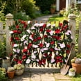 thumbnail image 1 of Panel de Cerca de Seto Artificial con Hojas Falsas Densas y Flores Amarillas, Pantalla Decorativa Resistente a la Intemperie para Balcones, Jardines y Espacios Exteriores, 1 of 7