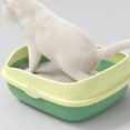 thumbnail image 6 of huayou Open Top High Sided Cat Litter Box, Anti-Splash Large Capacity Kitten Litter Pan, Easy Clean Pet Toilet, for Indoor Small Medium Cats, 6 of 7