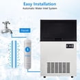 thumbnail image 6 of Homhougo Commercial Ice Maker 100lbs/24h with 33 lbs Storage 5x10 Cubes Commercial Ice Machine 110V Automatic Ice Machine, 6 of 7