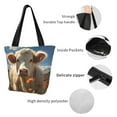 thumbnail image 4 of Easygdp Daisy Meadow Cow Bolso de Hombro para Mujer, Bolso Bandolera y Cartera de Mano Elegante para Uso Diario, 4 of 6