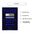 thumbnail image 2 of Police Parking Only All Others Will Be Towed Gift Caution Novelty Notice Unique Aluminum Metal Sign 8"x12", 2 of 5