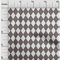 thumbnail image 1 of oneOone Polyester Lycra Dusty Brown Fabric Argyle Check Sewing Material Print Fabric By The Yard 56 Inch Wide, 1 of 4