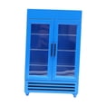 thumbnail image 1 of Mini Refrigerador de 1/12, Muebles de Simulación de Congelador de Madera para Sala de Estar, Escena de , Juego de Cocina, P Azul Sunnimix mini refrigerador, 1 of 8