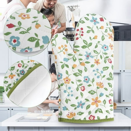 

Oven Mitts Gloves Oven Heat Mitts Kitchen Microwave Cooking Pot Proof Protected Pad Kitchen，Dining & Bar