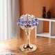 thumbnail image 5 of Soporte de candeliere de mosaico, candeliere de cristal chapado en oro, soporte de lámpara de té para de Navidad, comedor, decorativo de 8cmx8cmx16cm, 5 of 7