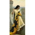 thumbnail image 2 of Leighton, Edmund Blair 8x14 Gold Ornate Wood Framed with Double Matting Museum Art Print Titled - Stitching the Standard, 1911, 2 of 4