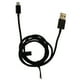 PureGear Câble de Charge-Synchronisation - Câble de Foudre - Mâle de Foudre à Mâle USB - 3,4 Pi - Noir – image 2 sur 2