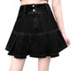 thumbnail image 1 of Pantalones cortos culotte vaqueros de cintura alta para mujer - Dobladillo asimétrico, corte en A - Verano informal/moda - S-XXXXXL, 1 of 6