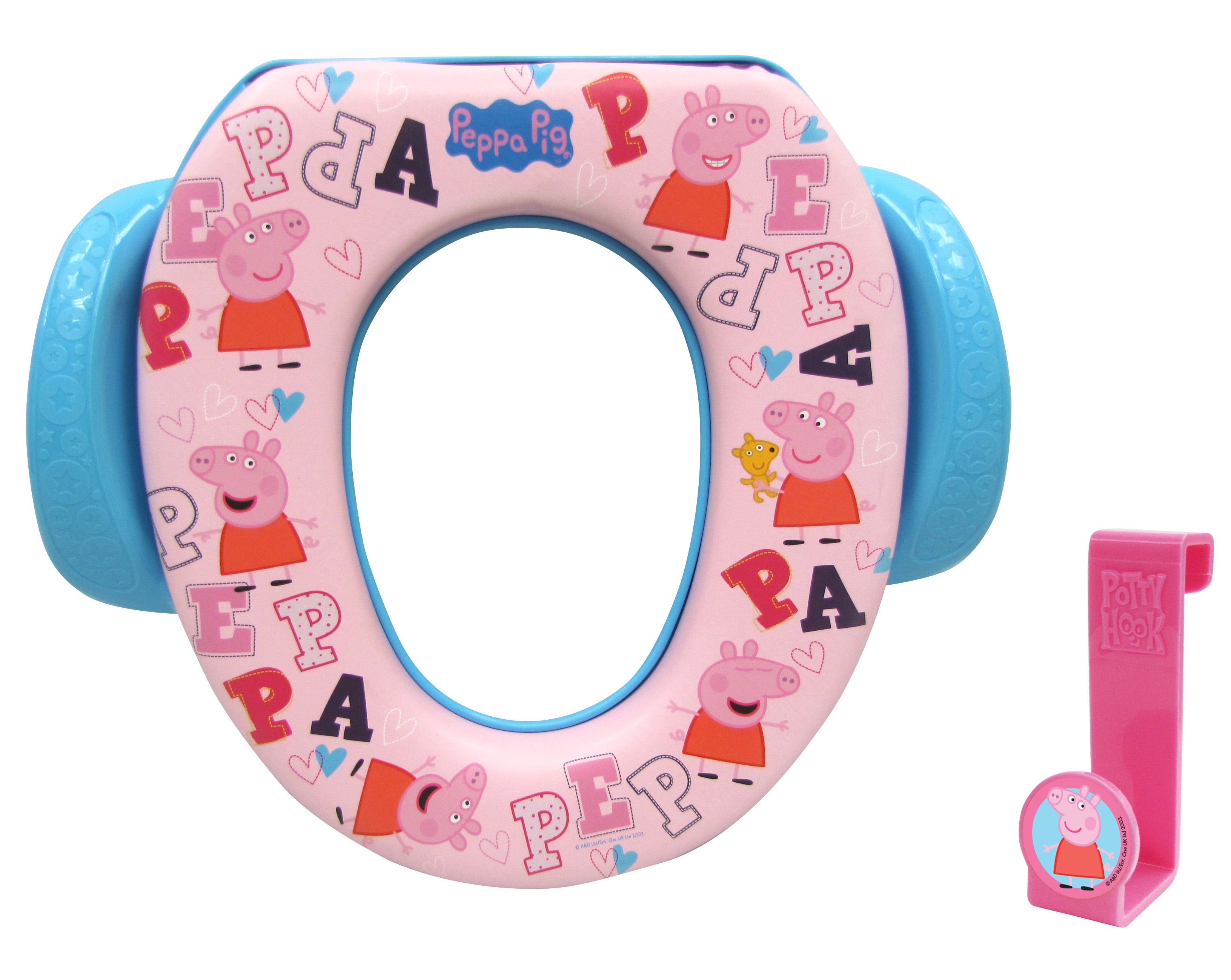 Children Toddler Toilet SOFT Padded Training Seat Potty Cover Handle peppa owl 