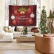 thumbnail image 5 of Christmas Day Decoration Background Cloth Peach Velvet Fabric Wall Decoration Painting Tapestry, 5 of 6