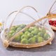 thumbnail image 1 of Cesta de bambú tejida con cubierta de malla, cesta de bambú para el hogar a prueba de moscas, cesta de pan al vapor de granja, cesta de almacenamiento de frutas, recogedor de bambú, placa, 1 of 5