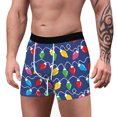 thumbnail image 5 of Odeerbi Clearance Mens Underwear Seamless Boxer Briefs Christmas Digital Printing Breathable Close Fitting Underpants Comfortable Boxers Blue, 5 of 7