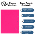 thumbnail image 2 of PA Paper Accents Smooth Cardstock 8.5" x 11" Fuchsia, 65lb colored cardstock paper for card making, scrapbooking, printing, quilling and crafts, 25 piece pack, 2 of 7