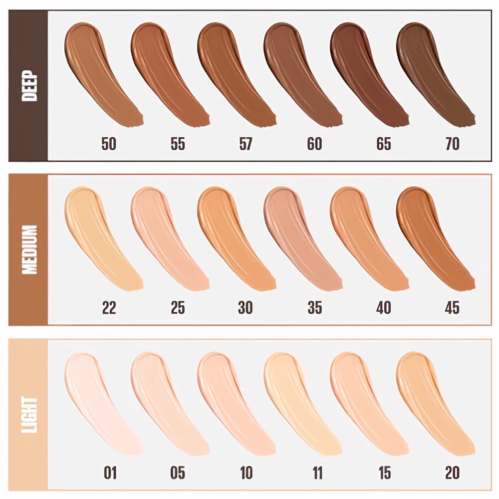 Maybelline Fit Me Liquid Concealer, 011-Vanilla (Pack of 24)
