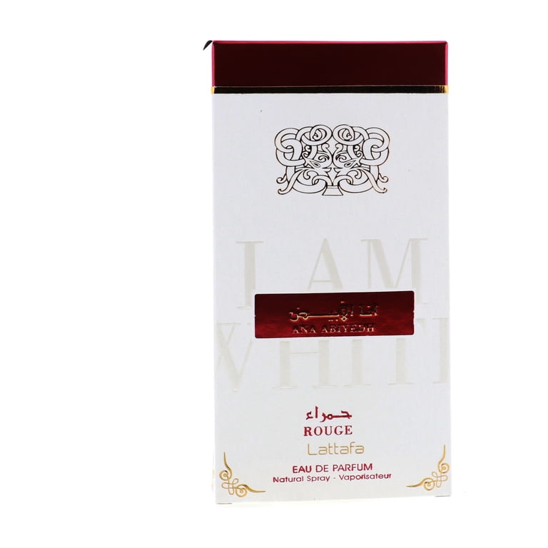 Lattafa Ana Abiyedh Rouge Eau De Parfum Spray, 2 oz/60 ml, Unisex