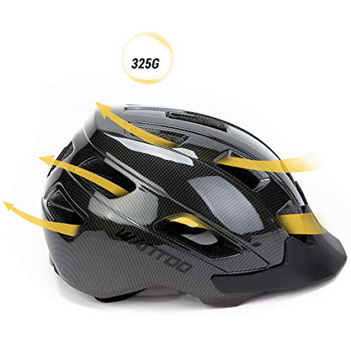Wantdo Specialized Bike Helmet Safety Bicycle Helmet with Removable Visor Adjust 