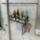 thumbnail image 2 of Muyoka Baño multifuncional encima del inodoro Estante de almacenamiento Colgar en la pared Estante de almacenamiento de baño Estante de almacenamiento de inodoro desmontable sin perforaciones Estante Muyoka Hogar, 2 of 7