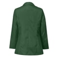 thumbnail image 5 of ZQGJB Discount Womens Casual Blazers Lightweight Open Front Plus Size Long Sleeve Button Lapel Collar Work Office Suit Jacket with Pockets(Green#02,XXL), 5 of 6