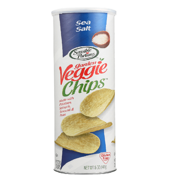 Sensible Portions Sea Salt Garden Veggie Chips, 5 oz [Pack of 12