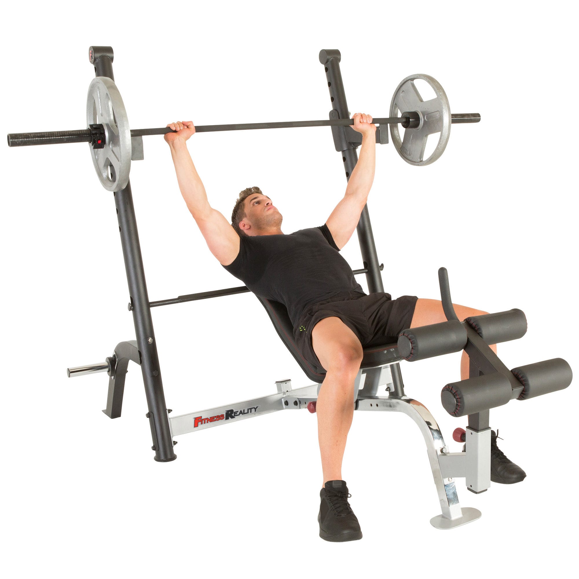 FITNESS REALITY X-Class Olympic Weight Bench with Detachable Leg Hold-Down