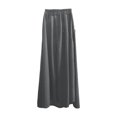 thumbnail image 4 of Arlun Women's Ankle Length High Waist A-Line Flowy Long Maxi Skirt with Pockets High Waisted Simple Solid Color Elegant Long Skirts Plus Size Outfit Grey XXL, 4 of 5