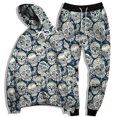 thumbnail image 1 of Men Women Funny 3D Print Graphric 3D Skull Skeleton Cool Hoodies Suits Casual Harajuku Sweatshirt and Pant Set, 1 of 5
