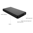 thumbnail image 3 of SunJack 10000mAh Fast Charging Portable Power Bank with USB 3.0 and Type-C Compatibility (Black), 3 of 5