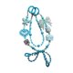 thumbnail image 3 of Llavero con cuentas, pulsera, adorno, llavero de moda, llavero de coche para niñas, niños, mujeres, regalo de cumpleaños, recuerdo de fiesta Azul, 3 of 9