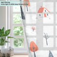 thumbnail image 4 of Yayeee Window Curtains Light Filtering 63"x52" Grommet Panel Pair Home Living Room Decor, Cartoon Blue Houses, 4 of 7