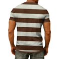 thumbnail image 7 of WAYUTE Mens T Shirts V Neck Short Sleeve Patchwork Color Striped Printed Stretch Fit Tee Tops with Front Pocket Beach Summer Outdoor T Shirt, 7 of 7
