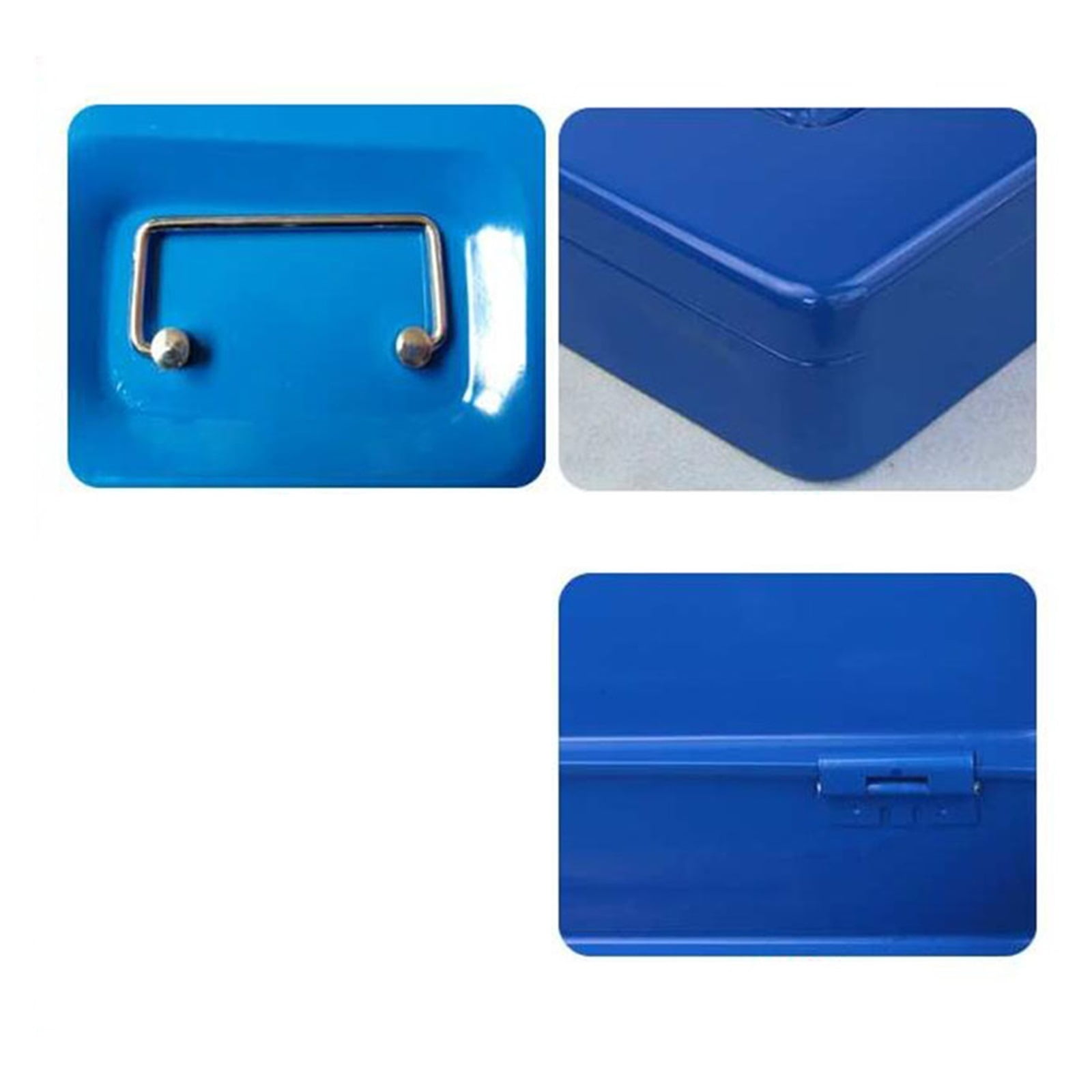 Home Store Steel Mini Cash Box Portable Key Cabinet Safe Money Box Storage Box ,House, Apartment, Office Key Storage
