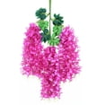 thumbnail image 2 of AFQH 12pcs Artificial Flowers Fake Wisteria Vine Ratta Hanging Garland Silk Flowers, 2 of 10