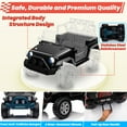 thumbnail image 4 of Joyracer 24V 2 Seater Kids Ride on Truck with Remote Control, 4×200W Motor, Electric Battery Powered Toys Car w/ 4 Wheels Spring Suspension, 3 Speeds, LED Lights, Bluetooth Music, Black, 4 of 10